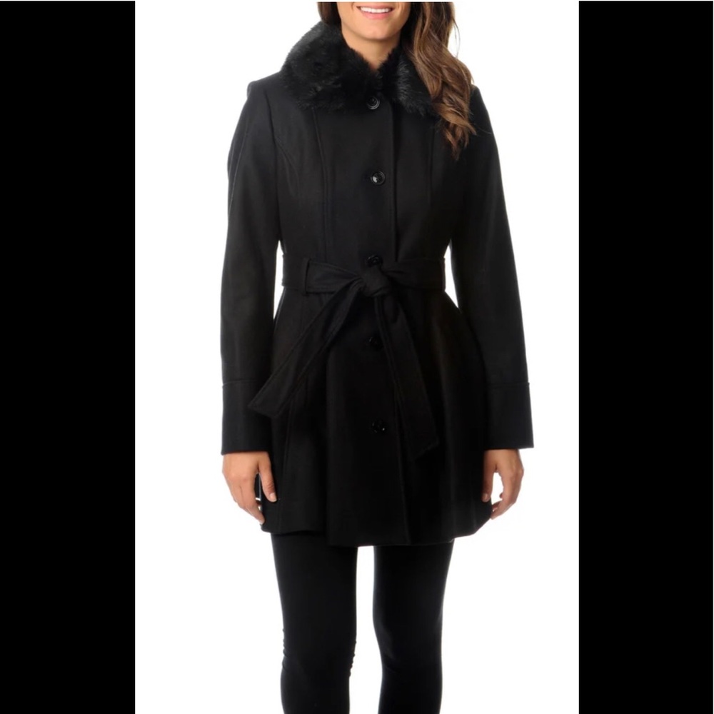 NWT, Laundry By Design Wool-blend Belted Coat plus - Picture 3 of 17